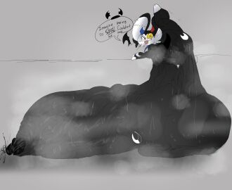 balls big_ass big_balls big_penis bodily_fluids bubble_butt cloud furry huge_ass huge_balls huge_cock hyper hyper_balls hyper_genitalia hyper_penis hyper_testicles lattemon lattemon_(character) musk musk_clouds penis solo sweat tagme thick_thighs wide_hips