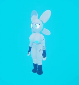 3d android blue_eyes blue_nipples blue_sky butler butler-slt_(doomdreamzz) doomdreamzz dreams female fingerless_gloves gloves machine maid socks tattoo tattooed_arm tattoos