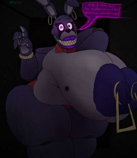absurd_res age_difference android animatronic anthro areola back_room balls barbell_piercing belly big_areola big_belly bonnie_(fnaf) bottomwear bow_tie bracelet breasts breasts_bigger_than_head camel_toe cameltoe clothing cybernetics cyborg dirty ear_piercing ear_ring elderly eyelashes eyeliner female female_only five_nights_at_freddy's genitals gesture glowing glowing_eyes hand_behind_head hi_res hoop_ear_ring huge_areola huge_thighs hyper hyper_areola hyper_breasts hyper_genitalia hyper_lips hyper_nipples jewelry lagomorph leporid lips lipstick looking_at_viewer m4n machine makeup male mammal mascara mascara_smear mascara_tears mature_anthro mature_female montgomery_glands navel nipple_barbell nipple_handles nipple_piercing nipple_ring nipples obese_anthro obese_female older_female overweight overweight_anthro overweight_female panties panties_only piercing purple_eyes purple_lips purple_lipstick pussy rabbit raised_arm ring_piercing robot robot_girl rule_63 scottgames smile smiling_at_viewer solo talking_to_viewer teeth thick_lips thick_thighs topless trespassing underwear underwear_only vein veiny_breasts waving waving_at_viewer waving_hand wrinkles yellow_teeth