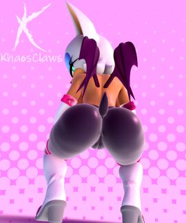 3d 3d_(artwork) 3d_model anthro bat big_ass cameltoe clothing digital_media_(artwork) female hi_res high_heels khaosclaws looking_at_viewer mammal mobian mobian_(species) mobian_bat nottanj rouge_the_bat rouge_the_bat_(nottanj) seductive sega shortstack solo sonic_(series) sonic_adventure_2 sonic_the_hedgehog_(series) tail tight_clothing twerk twerking wings