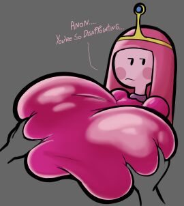 1girls 2d 2d_(artwork) adventure_time breast_grab breast_squeeze breasts breasts_bigger_than_head bubble_tits female full_color fully_clothed grabbing_breasts groping groping_breasts huge_breasts just_coffee looking_at_viewer massive_breasts no_penetration princess_bubblegum tagme voluptuous