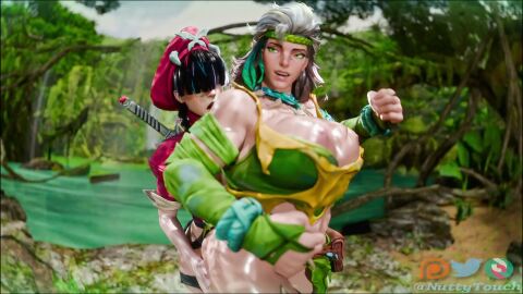 1female 1futa 3d anal animated big_penis blender breasts breasts_out cock deep_penetration dickgirl duo from_behind futa_on_female futanari futanari_penetrating huge_breasts jungle jungle_background large_balls large_breasts large_penis marvel marvel_rivals mp4 nuttytouch outdoors partially_clothed pose psylocke psylocke_(marvel_rivals) rogue_(marvel_rivals) rogue_(x-men) self_upload sex sound standing standing_sex stomach_bulge sweat sweaty sword tagme thick_thighs video x-men