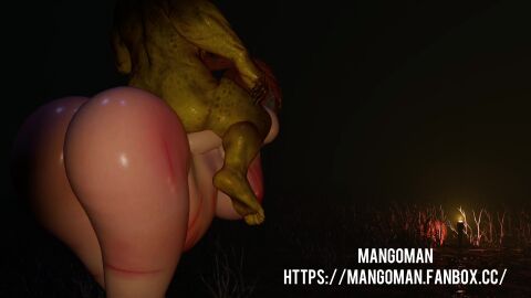 captured captured_female goblin goblin_male halloween_pumpkin male mangoman ponygirl riding_on_back tagme video