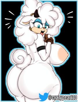 1girls 2024 2d anthro ass big_breasts big_nipples black_background blue_eyes breasts bubble_ass bubble_butt caprine commission crazypearl curvy curvy_body curvy_figure eyelashes eyeshadow female female_only fingerless_gloves fur furry horns huge_ass huge_butt idw_comics idw_publishing lanolin_the_sheep large_ass large_breasts makeup mammal mobian mobian_(species) mobian_sheep naked nipples nude open_mouth pink_nipples pink_nose sega sheep sheep_girl sheep_horns sheep_humanoid sideboob simple_background solo solo_female sonic_(series) sonic_the_hedgehog_(comics) sonic_the_hedgehog_(idw) sonic_the_hedgehog_(series) tail thick_ass thick_thighs thighs tongue tongue_out white_body white_fur white_hair white_skin wool wool_(fur)