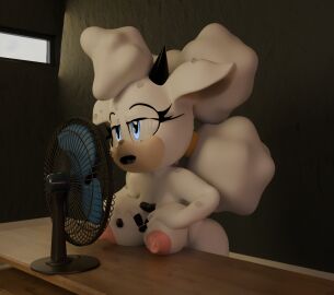 3d anthro blender blue_eyes fan female female_only hot lanolin_the_sheep mobian_(species) nude sheep_girl simple_smut sonic_(series) sonic_the_hedgehog_(idw) sonic_the_hedgehog_(series) sweaty white_wool