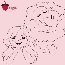 1girls 2boys acorn closed_eyes fantasizing female female_supporting_yaoi fujoshi gay horns imagining jaiden jaiden_animations james_(theodd1sout) kissing line_art male male/male meme meme_reference no_background one_color_background smile somethingelseyt squirrellewds tagme theodd1sout theodd1sout_(character) thinking_about_another thinking_of_someone_else thought_bubble thoughts yaoi youtube youtuber youtuber_boy youtuber_girl