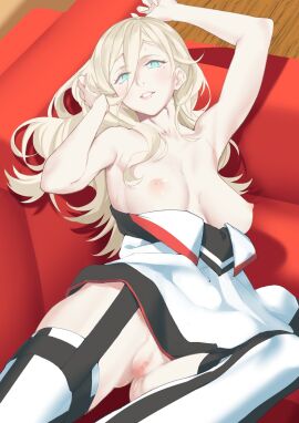 1girls adult_female areolae arm_above_head arm_up armpits ass_visible_through_thighs bare_armpits bare_arms bare_breasts bare_chest bare_hands bare_nipples bare_pussy bare_shoulders bare_skin bare_thighs bare_torso blonde-haired_female blonde_eyebrows blonde_female blonde_hair blue-eyed_female blue_eyes breasts breasts_apart censored cleavage collarbone dot_nose elbows exposed exposed_armpits exposed_arms exposed_breasts exposed_nipples exposed_shoulders exposed_thighs exposed_torso female female_focus female_only fingers groin half_naked hand_above_head hand_on_hair hand_on_head hand_on_own_hair hand_on_own_head hand_up head_tilt high_resolution highres indoor indoor_nudity indoors kantai_collection knee_up knees large_breasts legs legwear light-skined_female light-skinned_female light_skin lips long_hair looking_at_viewer mature_female medium_breasts mole mole_under_eye mole_under_mouth naked naked_female nipples nude nude_female on_back parted_bangs parted_lips posing pussy pussy_juice pussy_juice_trail red_sofa richelieu_(kantai_collection) shingyo shingyou_(alexander-13) shiny_breasts shiny_nipples shiny_skin shoulders sideboob slender_body slender_waist slim_female slim_waist smile smiley_face smiling smiling_at_viewer sofa solo stockings thick_thighs thighhighs thighs thin_waist tilted_head topwear uncensored_breasts uncensored_nipples underboob upper_body white_legwear white_stockings white_thighhighs white_topwear wooden_floor