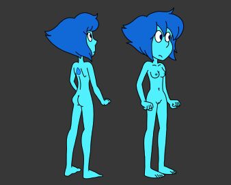 accurate_art_style ass back_view breasts edit female front_view fully_nude lapis_lazuli_(steven_universe) nude nude_filter pussy steven_universe vagina