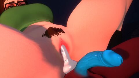 ass big_ass big_breasts breasts brown_hair chubby chubby_belly chubby_female defeated defeated_female defeated_heroine defeated_with_sex female floppystack glasses green_eyes hard_stuck male monster monster_cock monster_rape penis pubic_hair pussy raped_by_enemy raped_by_monster thick_thighs twintails vaginal_penetration white_skin