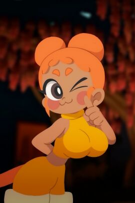 1girls orange_(rainbow_friends) rainbow_friends rodriart tagme