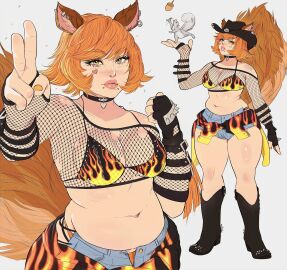 1girls 2d alt_girl animal_ears booty_shorts brown_hair choker chubby clothed female fishnets freckles goth marvel marvel_comics marvel_rivals piercing piercings short_hair squirrel squirrel_ears squirrel_girl squirrel_girl_(marvel) squirrel_girl_(marvel_rivals) squirrel_humanoid squirrel_tail tail thick_thighs yoracrab