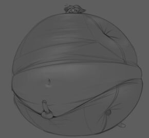 2024 big_penis blueberry_inflation chipchell erection furry huge_cock inflation lace_(chipchell) male original original_character penis spherical_inflation thick_thighs wide_hips