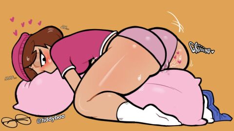 1girls family_guy female humping masturbation meg_griffin pillow pillow_humping tiddybaa_(artist)