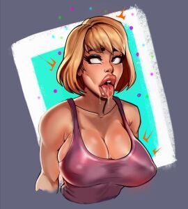 big_breasts big_lips bimbo bimbo_lips bimbofication breast_expansion breast_growth breast_growth_(enlargement) breasts bust dontnod_entertainment drool eye_roll eye_shadow eyelashes eyes_rolling_back eyeshadow female female_only femsub life_is_strange makeup max_caulfield mind_break mindbreak nipple_bulge nipple_erection open_mouth reliusmax solo solo_focus square_enix submissive tan_skin tongue tongue_out transformation