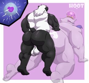 absurd_res all_fours anal anal_sex anthro ass balls bear big_butt bodily_fluids boo_(mario) crown crown_only cum cum_in_ass cum_inside cumshot cumshot_in_ass dg254 duo ejaculation genital_fluids genitals ghost ghost_sex giant_panda headgear headgear_only hi_res impregnation king_boo luigi's_mansion male male/male male_impregnating_male mammal mario_bros muscular muscular_anthro muscular_male nintendo nude penetration pregnant pregnant_male spirit stiban_(character) tongue tongue_out translucent translucent_body