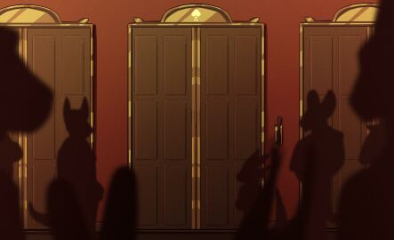 animated anthro balls blush bondage bound cougar crowd dungeons_and_dragons elevator embarrassed fek fekkri_talot felid feline genitals group hasbro humiliation inside male mammal penis public public_humiliation public_nudity short_playtime solo tabaxi unwanted_exposure wizards_of_the_coast