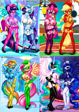 8girls anthro anthro_only anthrofied applejack_(mlp) bbmbbf bdsm_gear black_stockings bondage bondage_outfit bracelet bracelets breasts diamond_level dominatrix domino_mask equestria_untamed female female_focus fluttershy_(mlp) friendship_is_magic male masked_girl multiple_females multiple_girls my_little_pony nipple_chain nipples nude nude_male palcomix pietros_secret_club pinkie_pie_(mlp) princess_celestia_(mlp) princess_luna_(mlp) rainbow_dash_(mlp) rarity_(mlp) shoes_only spiked_anklet stockings stockings_only studd studded_bracelet studded_collar twilight_sparkle_(mlp) url whip whip_marks yiff