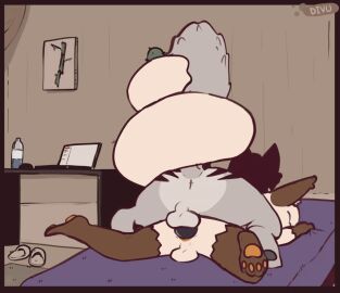 2boys 2d anal anal_penetration anal_sex animated anthro anthro_on_anthro anthro_only anthro_penetrated anthro_penetrating anthro_penetrating_anthro anus balls bed biped brown_body brown_fur detailed_background divu_(divucup) divucup domestic_cat duo entwined_tails erection felid feline felis fur furniture genitals grey_body grey_fur loop lying male male/male male_only male_penetrated male_penetrating male_penetrating_male mammal multicolored_body multicolored_fur multiple_boys multiple_males on_bed on_front pawpads penetration penile penile_penetration penis rear_view sex tail tail_coil testicles white_body white_fur