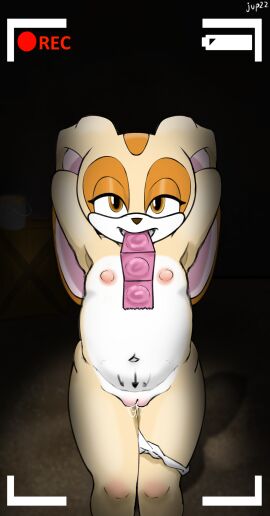1girls age_difference animal_ears anthro anthro_female anthro_only anthro_solo ass bare_legs bare_shoulders breasts brown_eyes brown_nose bunny bunny_girl completely_nude condom condom_in_mouth cotton_tail cream_the_rabbit cub eyelashes female female_cub female_only flat_chest fur furry furry_female furry_only genitals implied_sex lagomorph long_ears mammal mobian_(species) nude panties panties_around_one_leg pussy rabbit rabbit_ears rabbit_girl rabbit_tail recording sega small_breasts small_nipples smaller_female solo solo_anthro solo_female sonic_(series) sonic_team sonic_the_hedgehog_(series) standing tail tan_fur thick thick_ass thick_butt thick_thighs tiny_breasts underwear underwear_around_one_leg url video_games warehouse wet_pussy young young_anthro young_female younger_female