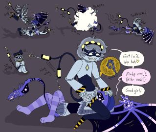 1boy 2d 2girls beanie claws cowgirl_position cunnilingus dialogue disassembly_drone facesitting female female/female foot_fetish_with_legwear glitch_productions grey_hair hat hazard_stripes humanoid humanoid_female humanoid_male internal long_tongue male male/female murder_drones n_(murder_drones) penis pubic_hair purple_eyes purple_hair pussy riding riding_penis robot robot_boy robot_girl robot_humanoid screen_face sequence simple_background smile stockings syringe tail tailwag uzi_(murder_drones) v_(murder_drones) vaginal_penetration white_body wings worker_drone wywyrm yellow_eyes yuri