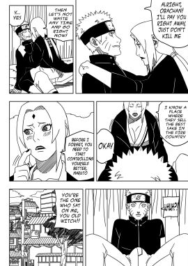 1boy 1girls accident accidental_circumstance angry ass ass_focus big_breasts black_and_white boner bottle breasts busty comic cowgirl_position drink embarrassed english_text erect_penis erection erection_under_clothes female huge_breasts male male/female mature mature_female milf monochrome naruto naruto:_the_last naruto_(series) naruto_shippuden ninrubio oppai penis sake sake_bottle sitting sitting_on_lap sitting_on_penis sitting_on_person speech_bubble story suggestive text translated tsunade unaware uzumaki_naruto voluptuous voluptuous_female