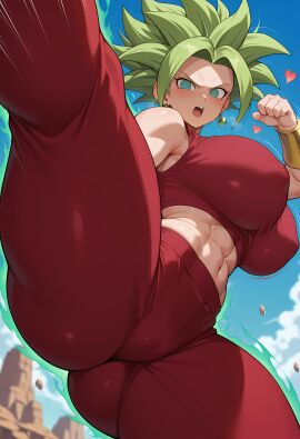ai_generated angry_expression athletic_female bare_thighs big_ass big_butt cyan_eyes dragon_ball dragon_ball_super fat_ass gigantic_ass gigantic_breasts green_hair huge_breasts huge_thighs kefla kicking light-skinned_female light_skin low-angle_view massive_ass massive_breasts modeus14 muscular_female nipples_visible_through_clothing open_mouth pussy_visible_through_clothes saiyan saiyan_female solo_female spiky_hair squatting sweat sweatdrop tank_top thick_body thick_female thick_thighs thighhighs thighs tomboy voluptuous voluptuous_female yoga_pants