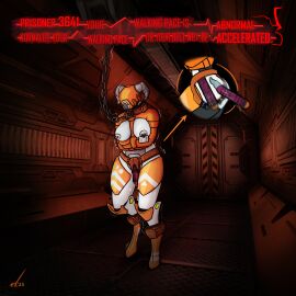 1girls absurd_res acrp-001_"tiamat" anal anal_sex android ankle_cuffs anthro anus areola ass blindfold bodily_fluids bondage bondage_gear bound breasts chained chained_collar chained_cuffs chains chastity_belt chastity_device clit_torture clitoral clitoris collar collar_ring cuff_(restraint) cutout degradation detailed_background dialogue digital_media_(artwork) dildo dildo_harness dildo_in_ass dildo_in_pussy dildo_insertion dripping exophile female female_chastity female_only femsub genital_fluids genital_torture genitals hi_res humiliation id_card leash leashed_collar machine nipple_piercing nipples object_in_ass orange_body overstimulation penetration piercing prisoner pussy pussy_juice_drip pussy_torture questionable_consent restraints robot robot_anthro robotic science_fiction sex sex_toy sex_toy_in_ass sex_toy_in_pussy sex_toy_insertion shackles shaking solo straitjacket straps submissive submissive_anthro submissive_female threatening thrust_lines thrusting tremble_spikes trembling vaginal_fluids vaginal_penetration walking white_body x-ray_view yonic_chastity_device