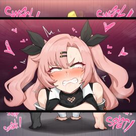 1girls absurdres anus ass big_ass big_breasts big_butt blush breasts double_penetration female gangbang green_eyes light-skinned_female light_skin long_hair male nicole_demara penis pink_hair poper pussy sex small_but_hung thick_thighs uncensored vagina zenless_zone_zero