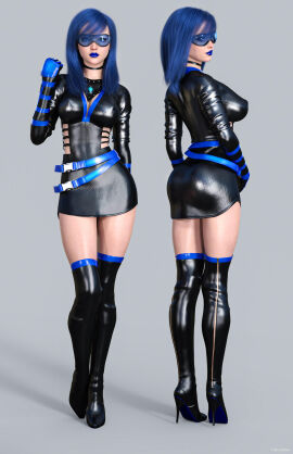 1girls 3d ass big_ass big_breasts blue_lipstick breasts bust busty curvaceous curvy curvy_figure eyeliner eyeshadow female female_focus high_heel_boots high_heels hips hourglass_figure huge_ass huge_breasts kelly_mcdowell large_ass large_breasts legs light-skinned_female light_skin lipstick makeup mature mature_female original original_character shiny_lips shiny_lipstick slim_waist sparx_(scottyfreefall) thick thick_hips thick_legs thick_thighs thighs tiangtam top_heavy voluptuous waist wide_hips