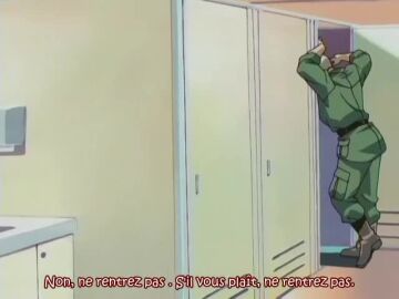 4:3_aspect_ratio animated bathroom breasts clothing dark_shell extreme_content extremely_large_filesize female finger_fuck fingering french_language genital_fluids has_audio hentai japanese_language kissing large_filesize limited_visibility male military military_uniform mp4 multiple_boys multiple_girls screen_capture semen sex subtitled tagme uniform vagina vaginal_penetration video violation