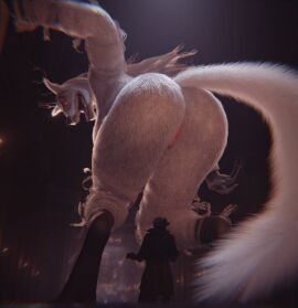 1girls antlers bloodborne canid dark_souls female fur furry giantess nude nude_female pussy sharp_teeth tagme vensaku vicar_amelia wolf wolf_girl