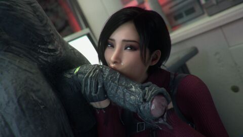 1boy 1girls 1monster 2025 3d ada_wong ada_wong_(adriana) alternate_version_available biohazard black_hair both_hands_on_cock bracelet_on_penis brown_eyes cfnm clothed clothed_female clothed_female_nude_male duo eyeliner eyeshadow female foreplay foreskin gloves half_gloves holding_penis image_set indoors kissing_penis kneeling kneeling_on_ground laboratory leeterr light_makeup lipstick long_sleeves looking_at_viewer male monster monster_cock monster_on_female mouth_on_penis mr_x oral penis resident_evil resident_evil_2 resident_evil_2_remake short_hair shoulder_holster straight sweater_dress turtleneck turtleneck_sweater uncircumcised uncircumcised_penis uncut_penis