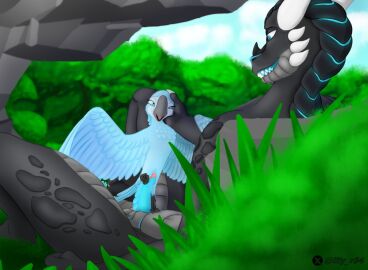 animal_genitalia anthro avian bird blue_sky_studios caressing caressing_cheek caressing_face caressing_head cloaca cloacal cloacal_penetration curling_toes dragon duo feet female female_feral feral genitals jewel_(rio) larger_male lily_r34 lying macaw male male/female male_anthro mythological_creature mythological_scalie mythology neotropical_parrot on_back outside outside_sex parrot penetration penis pussy rio_(series) scalie sex size_difference smaller_female spread_wings tiptoes true_parrot vaginal_penetration wings xero_(captainscales) zoophilia