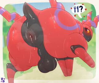 absurd_res anus arthropod ass backsack balls ballsack big_anus big_ass big_butt black_anus blush blush_lines bodily_fluids feral forest generation_5_pokemon genitals heart_symbol hi_res hooves icon inviting inviting_to_oral inviting_to_sex male male_only multicolored_body nintendo outside perineum plant pokemon pokemon_(species) pony_dreaming presenting presenting_anus presenting_hindquarters puffy_anus raised_leg red_body scolipede solo sweat sweatdrop sweaty_ass sweaty_balls sweaty_body sweaty_butt sweaty_genitalia sweaty_legs sweaty_thighs tree underhoof yellow_sclera