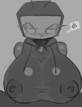 animated big_breasts forsaken_(roblox) galeforcekid kissing_penis nipples roblox simple_background sound tagme titjob veeronica veeronica_(forsaken) video