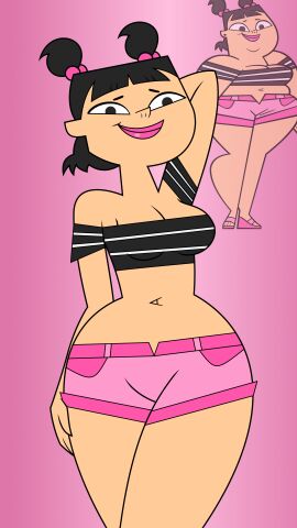 1girls before_and_after female female_focus female_only sadie_(tdi) solo solo_female tagme tjlive5 total_drama_island