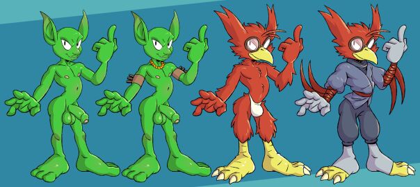 aleph_goblin avian bird fate_(ket-ralus) goblin model_sheet original_character tderek99