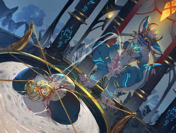 absurd_res alanisawolf777 animal_genitalia animal_penis anklet anthro anus armband blue_body bodily_fluids bondage cetacean_genitalia cetacean_penis chastity_cage chastity_device crouching cum cum_pool degradation digit_ring dragon duo ejaculation feet gaping gaping_anus gay genital_fluids genital_piercing genitals hand_on_cheek hi_res holding_penis jewelry kemono male masturbation mythological_creature mythological_scalie mythology naked navel necklace nipple_piercing nipple_ring nipples nude partially_submerged penis penis_piercing piercing prince_albert_piercing red_eyes ring ring_piercing scalie spread_anus spreading tapering_penis toe_ring toes tongue tongue_out upside-down yaoi