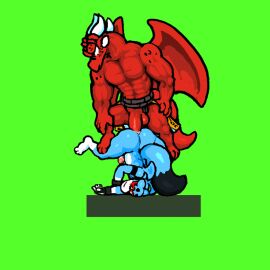 anal anal_penetration anal_sex animated bates_(oh_so_hero!) big_dom_small_sub big_penis furry gay joe_(oh_so_hero!) male oh_so_hero! penis perching_position so_hero yaoi