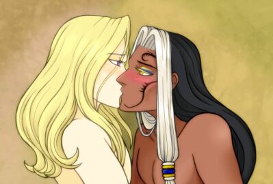 2boys 2d 2d_(artwork) blonde-haired_male blonde_femboy blonde_hair blonde_male blush blushing dark-skinned_male dark_skin digital_drawing_(artwork) digital_media_(artwork) femboy gay igniz_(kof) jivatma king_of_fighters king_of_fighters_maximum_impact kissing lasupay3 light-skinned_male light_skin long-haired_male long_hair male male_only purple_eyes snk two-tone_hair video_game_character video_game_franchise yaoi yellow_eyes
