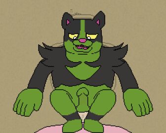 anal anal_sex animated anthro ass bodily_fluids bozobrutes cum cum_in_ass cum_inside cum_on_self digital_media_(artwork) duo generation_1_pokemon generation_9_pokemon genital_fluids genitals legendary_pokemon low_res male male/male nintendo okidogi penetration penis pixel_(artwork) pixel_animation pokemon pokemon_(species) sex short_playtime slowbro