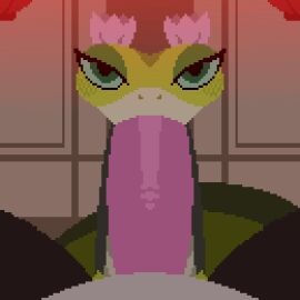 all_the_way_to_the_base animal_genitalia animated anthro anthro_on_feral anthro_penetrating anthro_penetrating_feral biped bodily_fluids cloaca cold-blooded-twilight cum cum_in_mouth cum_in_throat cum_inside cum_swallowing cumflation dreamworks erect_penis fellatio female female_feral female_penetrated feral feral_penetrated genital_fluids genitals green_body heart-shaped_pupils heart_eyes heart_symbol internal kung_fu_panda looking_at_viewer low_res male male/female male_penetrating male_penetrating_female master_po_ping master_viper oral partial_male penetration penile penis pixel_animation pixel_art pupils reptile scalie sex snake swallowing swallowing_cum zoophilia