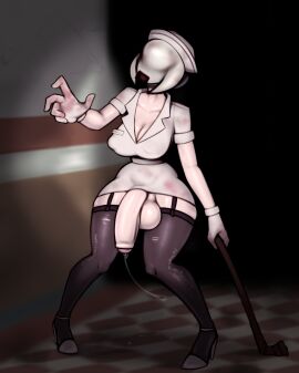 1futa 2024 balls big_balls big_penis bottomless breasts bubble_head_nurse cleavage clothed clothing dripping_precum flaccid futa_only futanari heels huge_cock humanoid humanoid_penis intersex mostly_clothed neayix nurse_(silent_hill) nurse_cap nurse_uniform penis reaching_towards_viewer silent_hill smooth_balls smooth_penis solo solo_futa standing stockings tagme