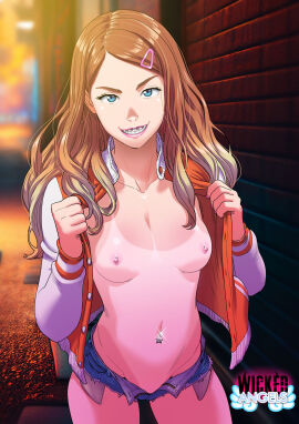 1girls alley asking_for_it asking_for_money asking_for_sex denim_shorts exposed female female_only jacket jacket_open looking_at_viewer micro_shorts midriff navel_piercing open_jacket open_pants open_shorts original outdoors piercing prostitution pussy seductive seductive_smile shaved_pussy short_shorts shorts skimpy skimpy_clothes smile solo tagme tammy_(tekuho) tekuho unbuttoned_shorts unzipped unzipped_pants unzipped_shorts