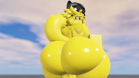 1boy 2024 3d ass ass_bigger_than_head backsack balls ballsack bandaid beanie big_ass big_thighs black_eyes blocky_body caffinatedbuns cute fat_ass femboy freckles freckles_on_face frown furry gay glasses looking_at_viewer looking_back male male_only mob_face naked noob nude nude_male roblox robloxian sky solo standing tagme thick_thighs thighs yellow_body yellow_hair yellow_skin yellow_tail