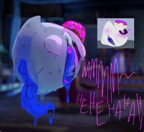 anus blue_penis blue_tongue boo_(mario) clitoris crown cuntboy cuntboy_sans_balls dialogue gay ghost herm hermaphrodite indoors intersex king_boo laugh laughing luigi's_mansion male maleherm mario_(series) multi_genitalia penis penis_clitoris presenting presenting_anus presenting_hindquarters pussy redraw reference_image tagme tentacle tentacle_clit tentacle_penis text waddling_head yaizl_art