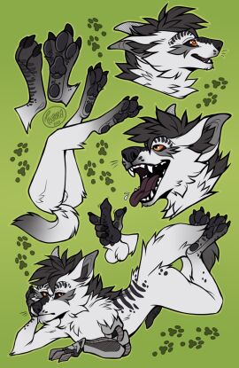 4_toes anthro balls bared_fangs bared_teeth barefoot black_hair canid canine canis claws digital_media_(artwork) erection fangs feet fervis_(razim) foot_fetish foot_focus fur genitals grey_body grey_fur hair hi_res hindpaw hybrid hypnosis hypnotic_eyes looking_at_viewer loth-wolf machine male male_only mammal mecha mechanical_arm mind_control nude open_mouth pawpads paws penis prosthetic ringed_eyes scales solo solo_focus tail teeth tevayra toes tongue vore