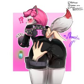 abioske anthro ass ass_focus ass_grab back_view big_ass big_butt blush blush_lines camel_toe cameltoe female fortnite fortnite:_battle_royale fox fox_ears fox_girl fox_tail fully_clothed furry furry_ears furry_female furry_tail grabbing_ass grabbing_from_behind grabbing_tail grope_from_behind groping groping_ass groping_butt groping_from_behind groping_through_clothes kimiko_(fortnite) opening_pussy pink_hair pussy pussy_visible_through_clothes questionable_consent shield_potion skin_tight skinsuit skintight spread_anus spreading_pussy surprised surprised_expression tail tail_grab tail_pull thick thick_ass thick_legs thick_thighs thigh_boots thin_waist tight_clothes tight_clothing tight_pants touching_ass vagina vagina_visible_through_clothing white_body white_fur