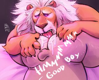 2024 ambiguous_species anal anthro anthro_on_anthro ass ass_grab ass_up bed big_ass big_butt bodily_fluids buster_moon butt_grab butt_squish claws clay_calloway_(sing) cross-eyed dialogue duo english_text eyebrows felid fur furniture gay glowing glowing_eyes good_boy grey_background half-closed_eyes hand_on_ass hand_on_butt hi_res illumination_entertainment koala lion lying male male/male mammal mane mature_anthro mature_male melatteki mind_control narrowed_eyes nude on_bed on_front open_mouth oral pantherine praise rimming ringed_eyes saliva saliva_on_butt sex signature simple_background sing_(movie) sound_effects squish teeth text tongue tongue_out tuft whiskers