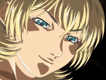 1futa 2007 american animated anime_screenshot attack bible_black bible_black_new_testament blonde_hair blue_eyes crazy_smile female glowing glowing_eyes jody_crowley shin_bible_black short_hair smile solo tagme witch